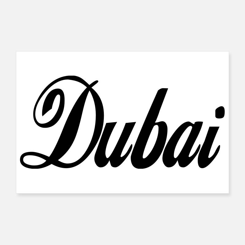 Dubai - couleur personnalisable Poster 90 x 60 cm