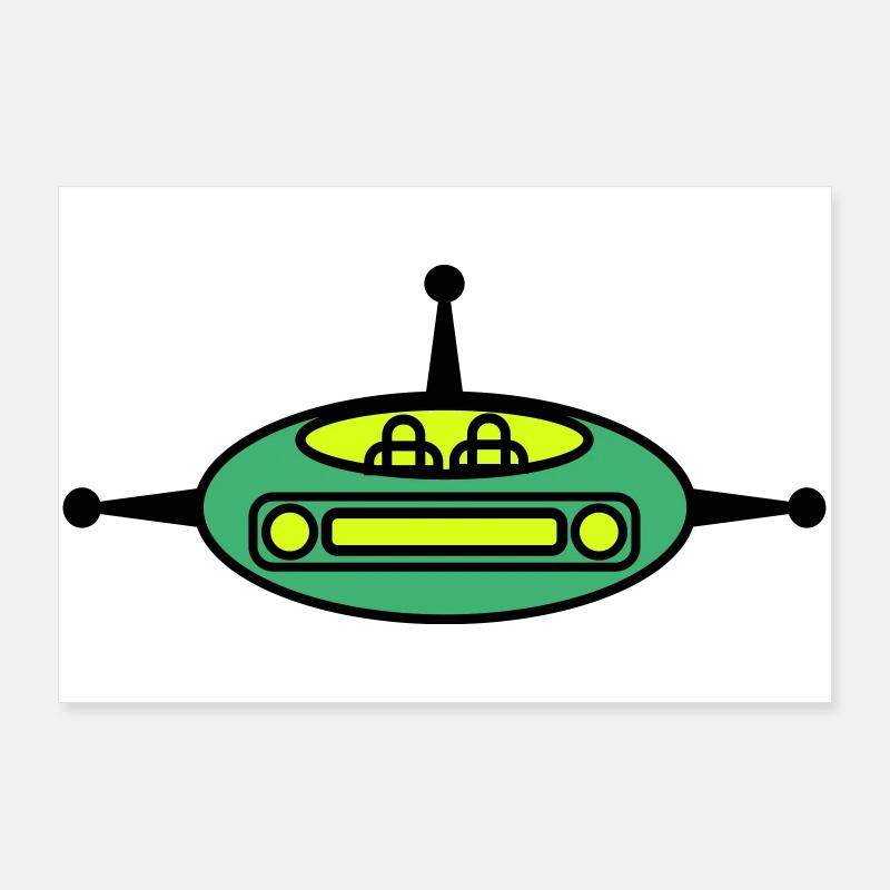 Space Glider Poster 36" x 24" (90x60 cm)