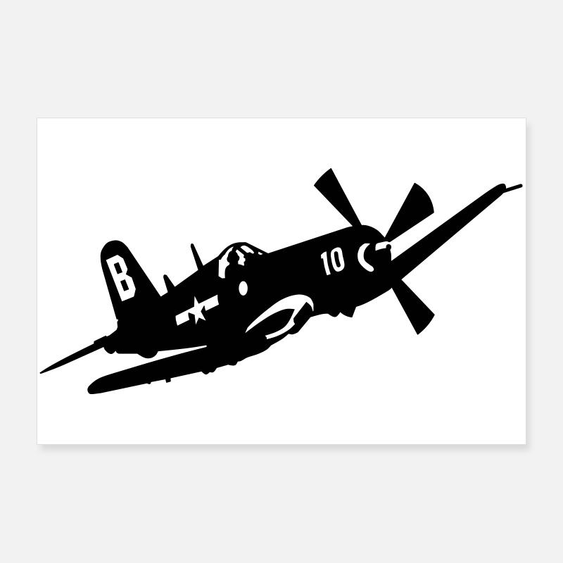 F4U 4 Poster 90 x 60 cm