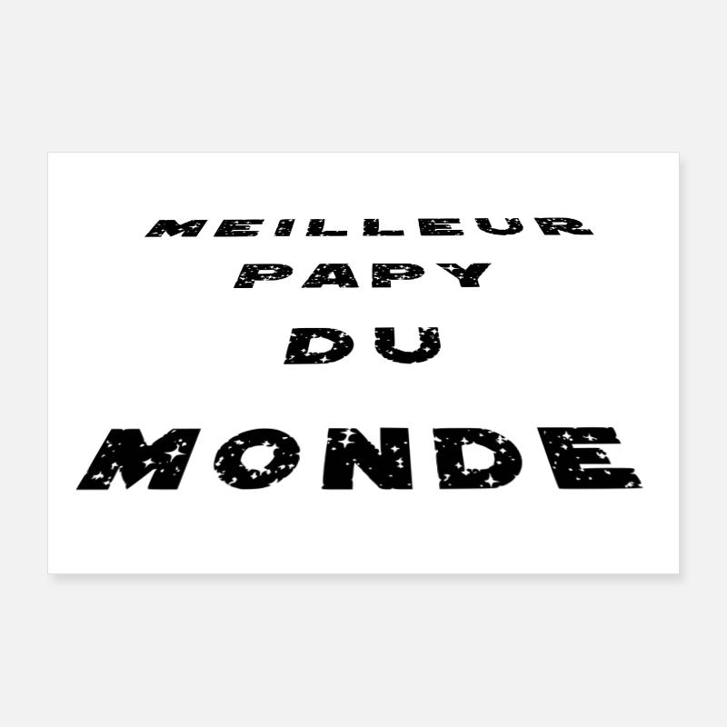 Bester Opa der Welt Poster 90x60 cm