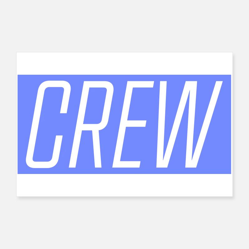 Logo bleu de l’équipe Poster 90 x 60 cm