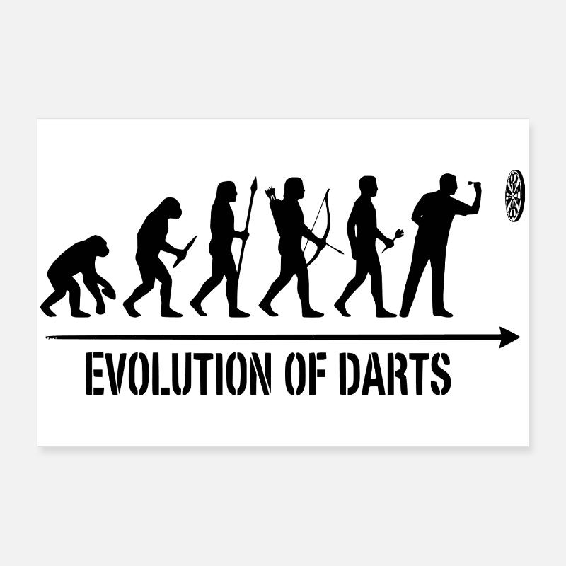 Darts Evolution Hoodie, Socken, Tasse, Top Poster 90x60 cm