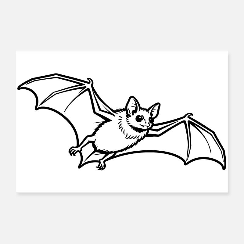 Fledermaus Poster 90x60 cm