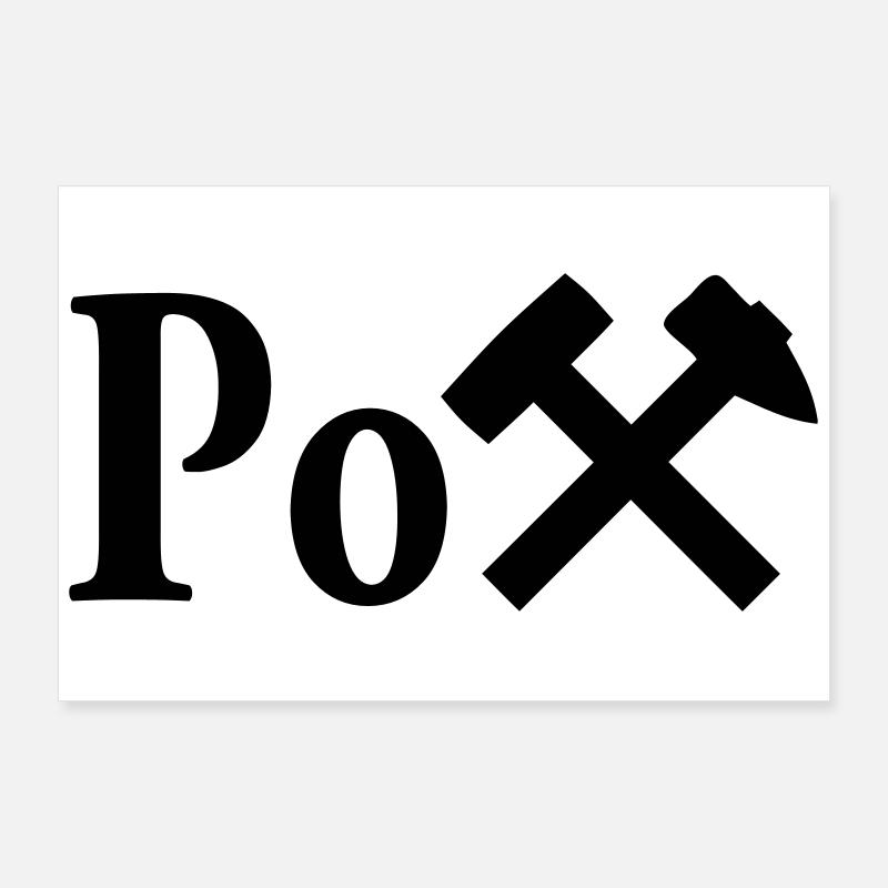 Der Pott - Poster 90x60 cm - Weiß