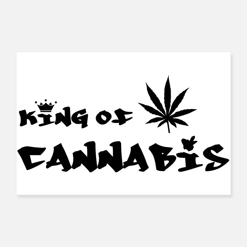 le roi du cannabis Poster 90 x 60 cm