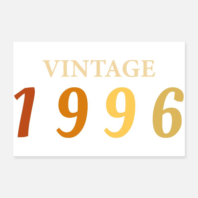 Tee 30 Ans Légende Né(e) 1996 Poster 90 x 60 cm
