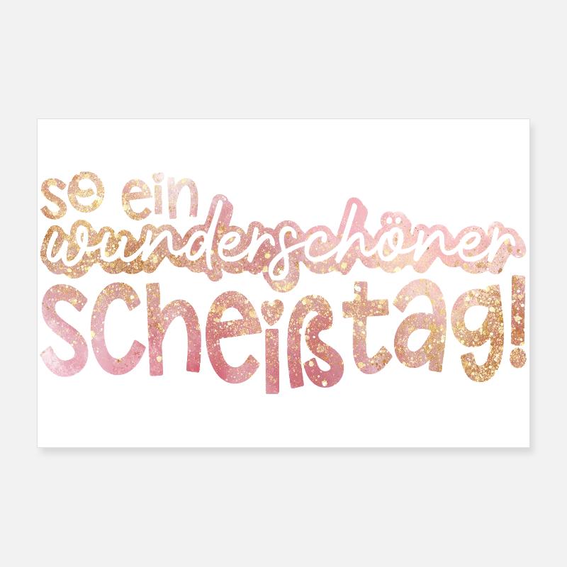 So ein wunderbarer Tag Spruch Poster 90x60 cm