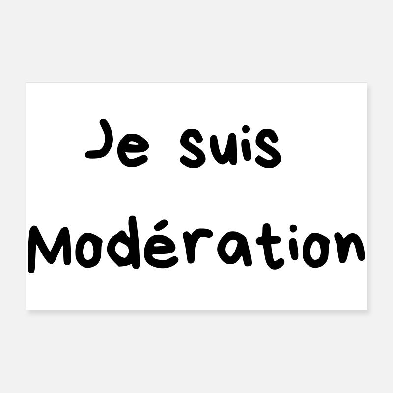 Je bois avec moderation - 2 Poster 90 x 60 cm