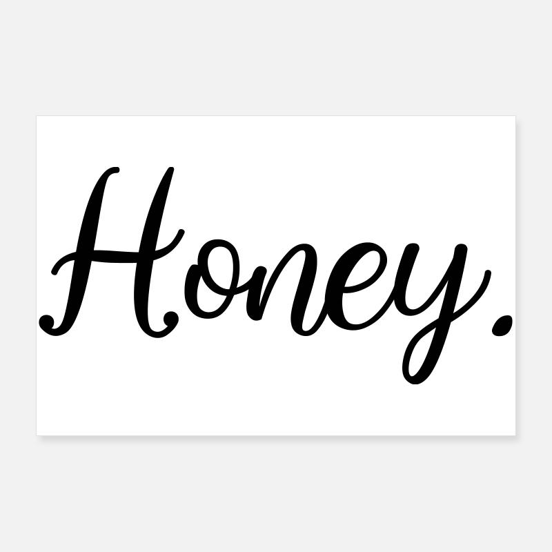 Frauen Herren Honig Honey Statement Poster 90x60 cm