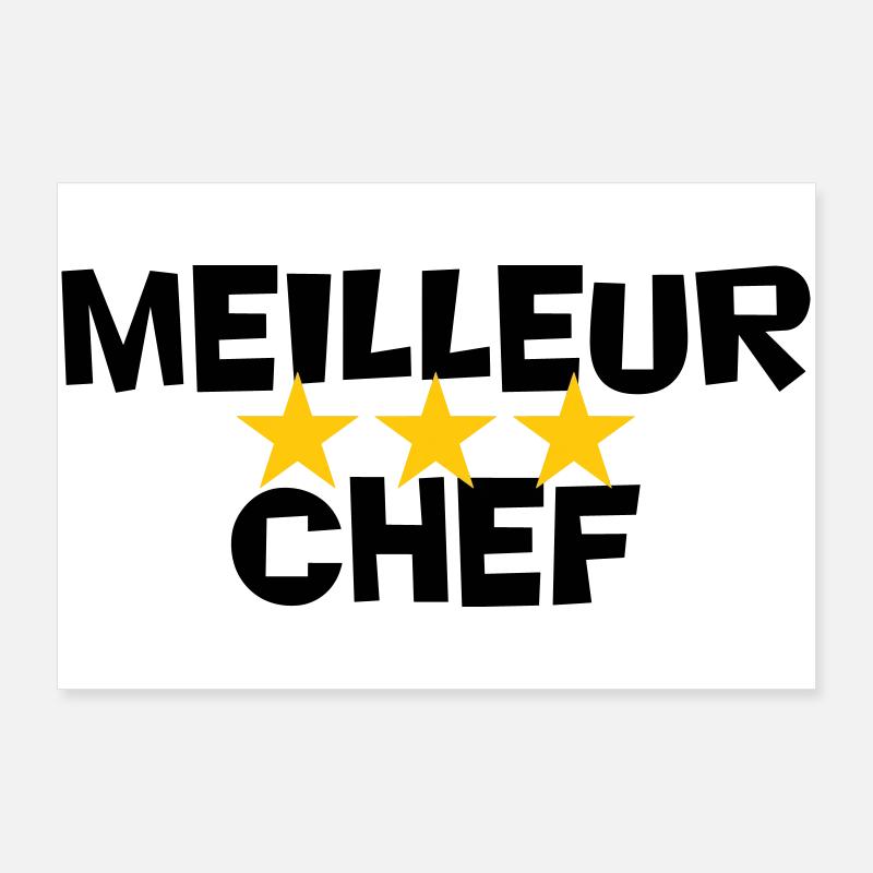 meilleur chef Poster 90 x 60 cm