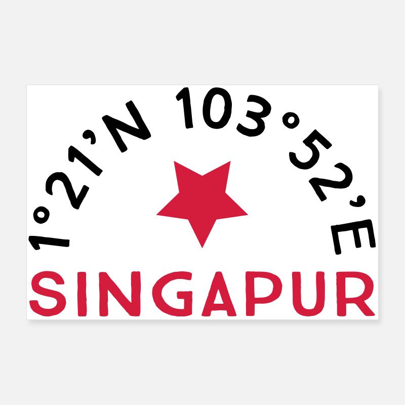 Singapur Poster 90x60 cm