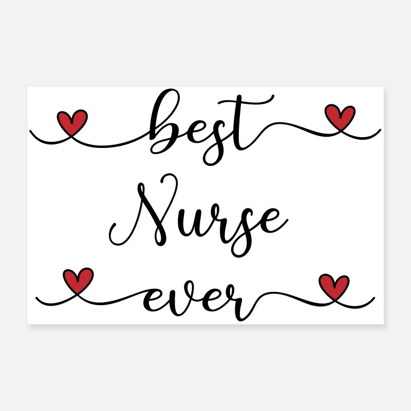beste Krankenschwester Poster 90x60 cm