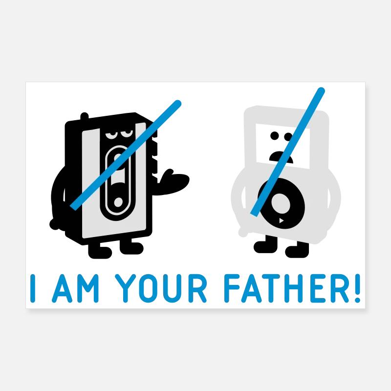 darth vader vs pod Poster 90 x 60 cm