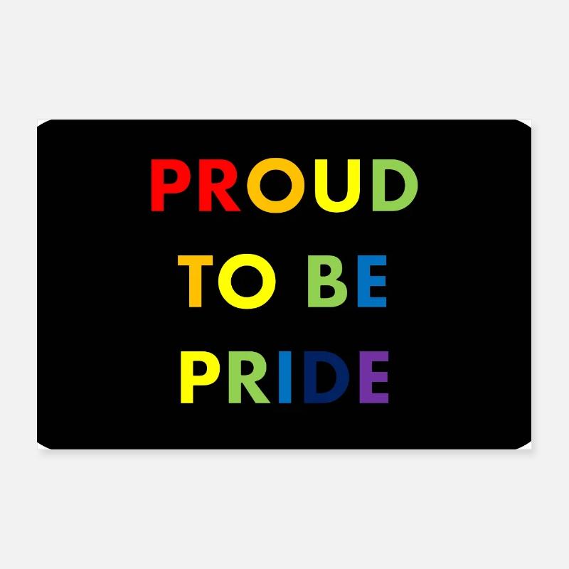 Proud to Be Pride Regenbogen Poster 30x20 cm