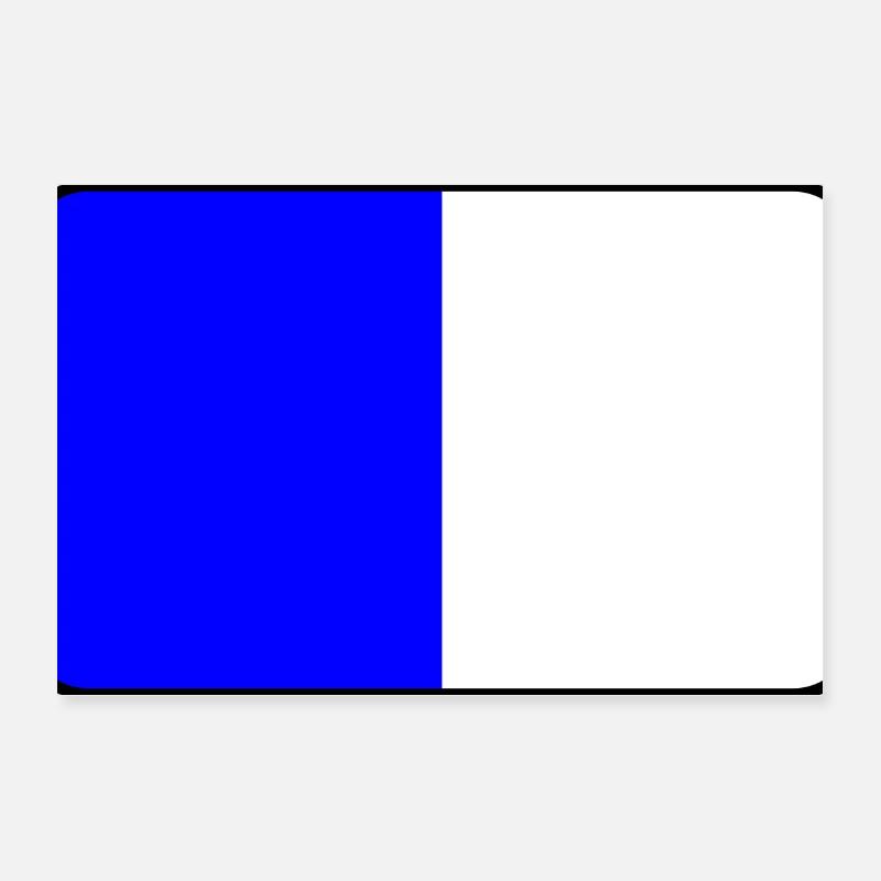 Spa Flag Emblem Poster 12" x 8" (30x20 cm)