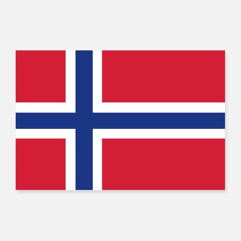 Drapeau de la Norvège Poster 30 x 20 cm