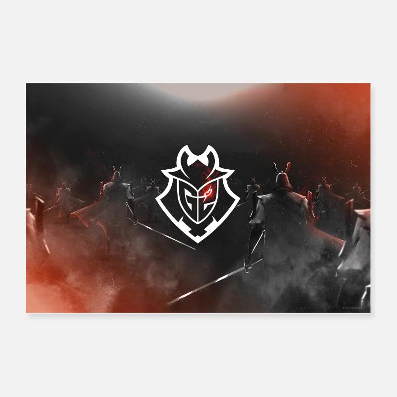 G2 Esports Logo Poster - Poster 30x20 cm - bianco