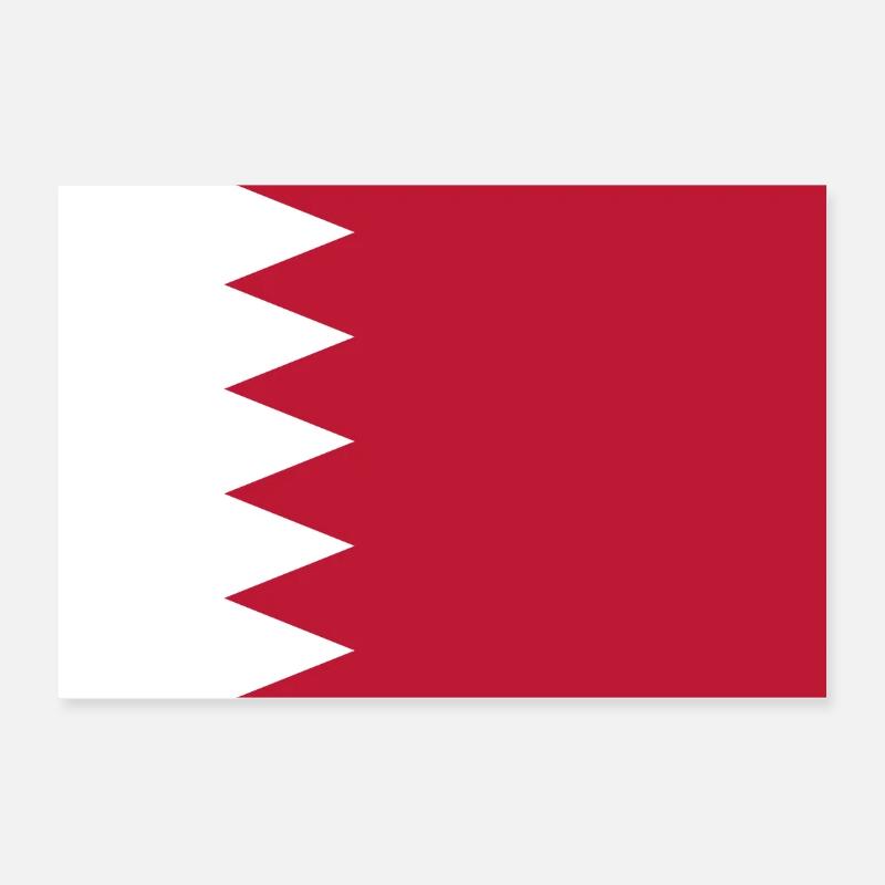 Drapeau du Qatar Poster 30 x 20 cm