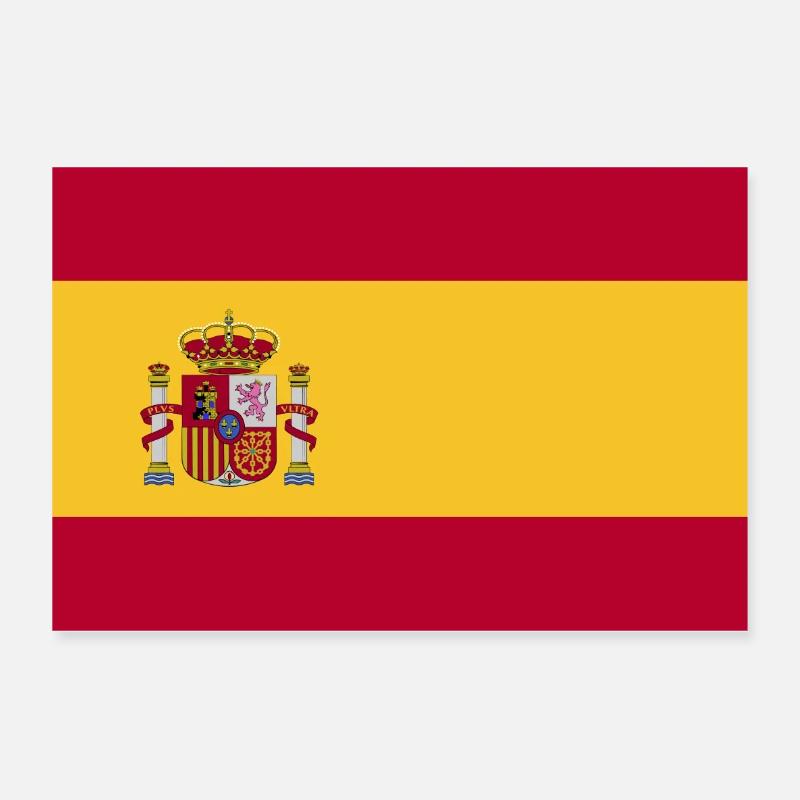 Spanien Flagge Poster 30x20 cm