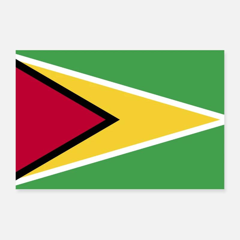 Drapeau national du Guyana Poster 30 x 20 cm