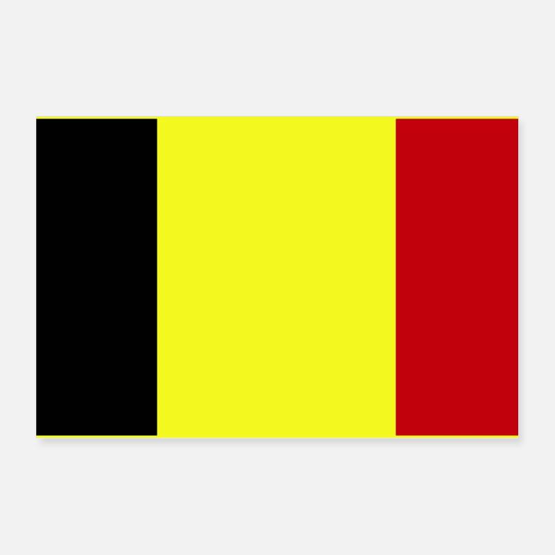Anpassbare dreifarbige Flagge - Poster 30x20 cm - Weiß