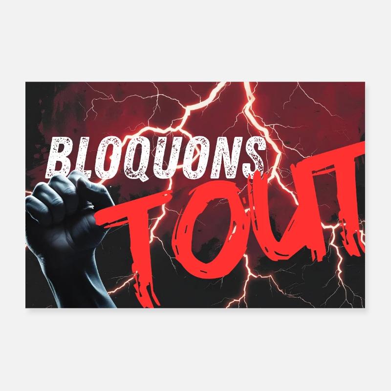 Let's block everything Poster 12" x 8" (30x20 cm)