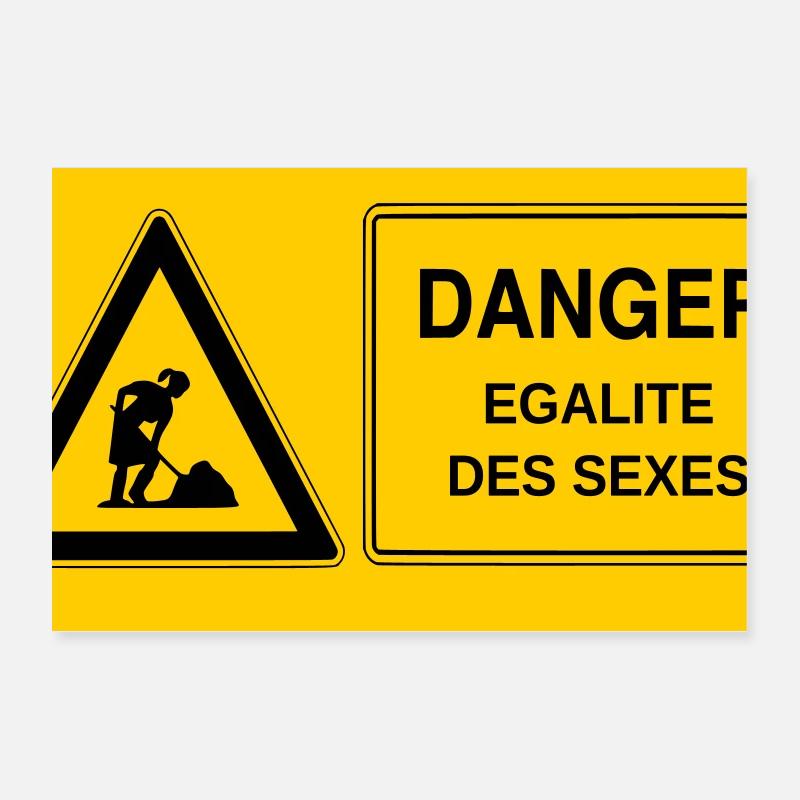 Gender equality - Poster 12" x 8" (30x20 cm) - white