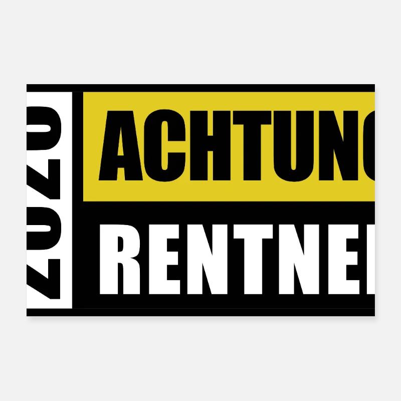 Attention aux retraités 2026 | Maison d’hôtes | Retraite Poster 30 x 20 cm