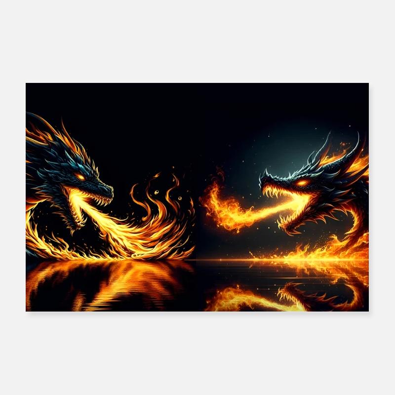 Chaleur de la bataille Poster 30 x 20 cm