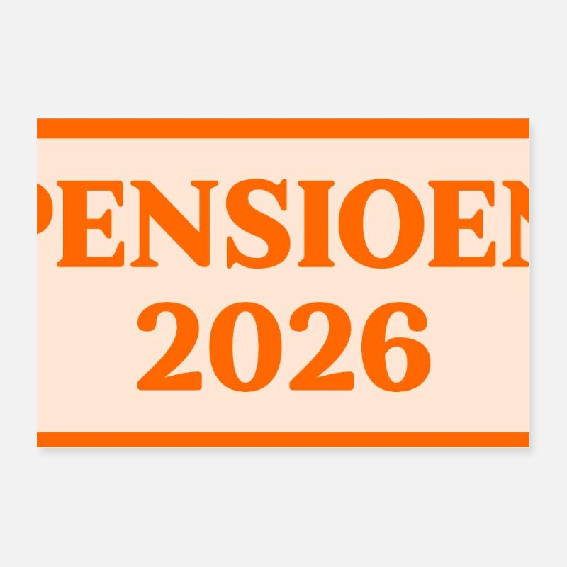 Retraites 2026 Poster 30 x 20 cm