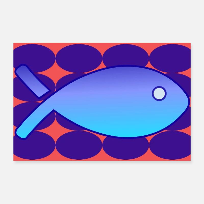 FISH. SARDINE. APRIL FOOL. SEA. OCEAN Poster 12" x 8" (30x20 cm)