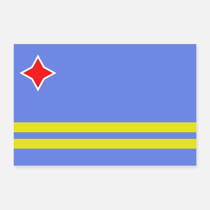 Aruba-Flagge Poster 30x20 cm