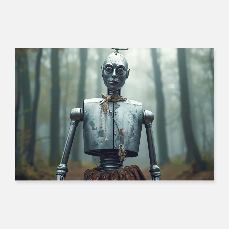 Der Blechmann, ein Metallkörper sehnt sich nach Herz Poster 30x20 cm