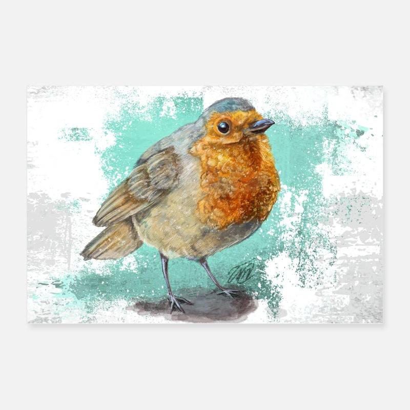 Robin Poster 30x20 cm