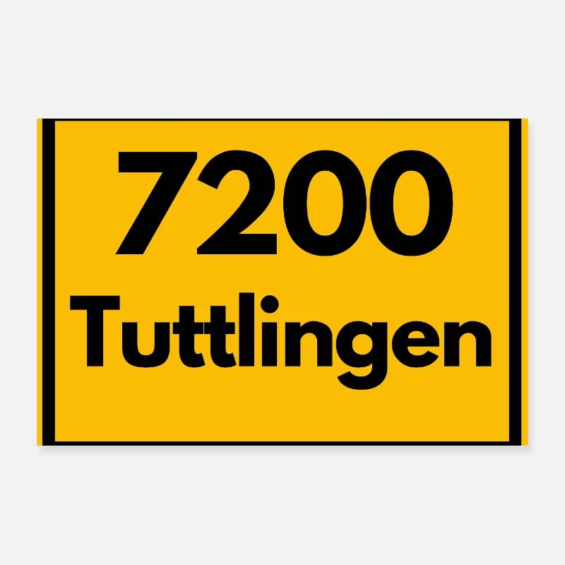 ANCIEN CODE POSTAL RETRO 7200 TUTTLINGEN Poster 30 x 20 cm