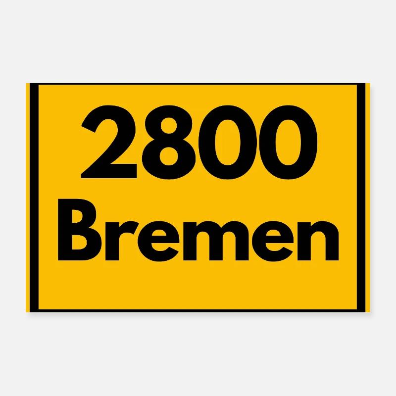 ANCIEN CODE POSTAL RETRO2800 BREMEN STADTMUSIK Poster 30 x 20 cm