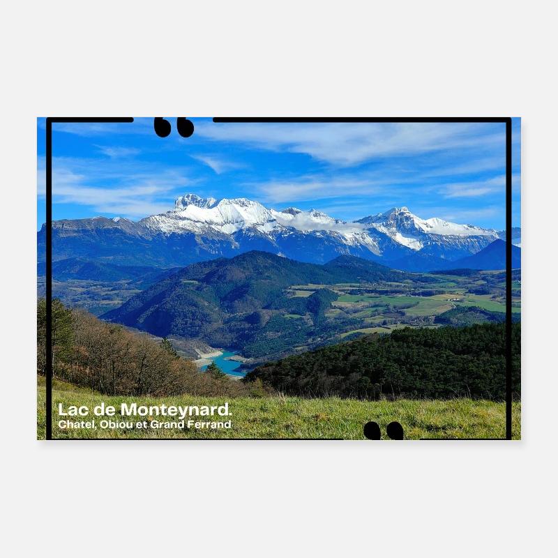 Der Monteynard-See 120323 Poster 30x20 cm