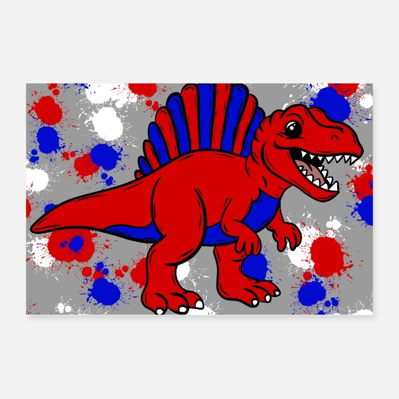 Spinosaurus dino Poster 12" x 8" (30x20 cm)