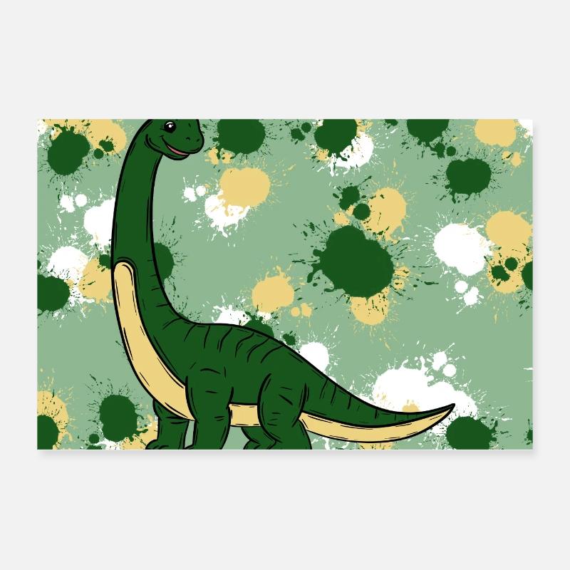 Brachiosaurus Dino Poster 30 x 20 cm