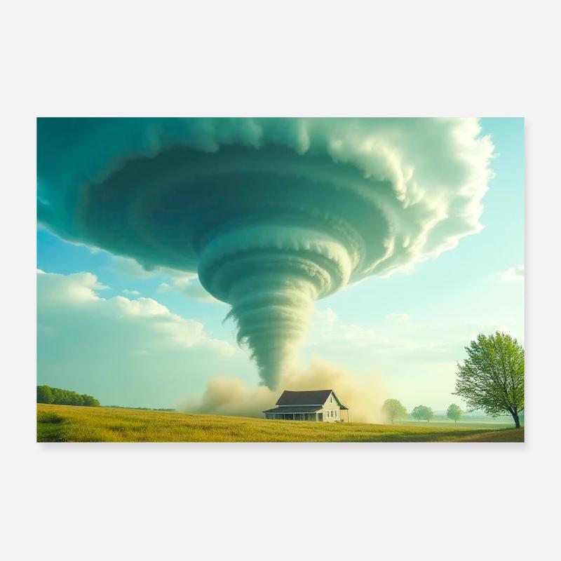tornado The Storm That Changes Everything Poster 12" x 8" (30x20 cm)