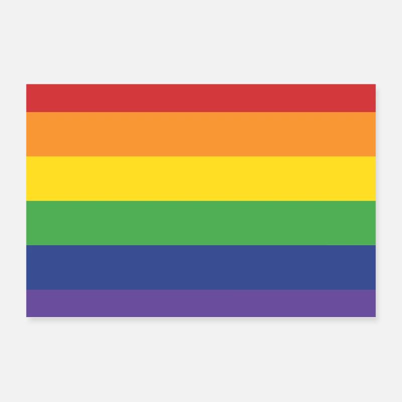 Regenbogen-Flagge Poster 30x20 cm