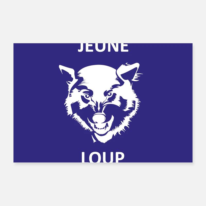 Young wolf Poster 12" x 8" (30x20 cm)
