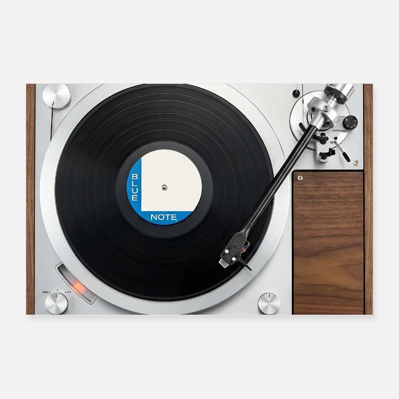 Turntable Gramophone Vinyl Record Game Poster 12" x 8" (30x20 cm)