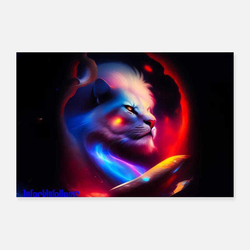 Lion Univers Poster 30x20 cm