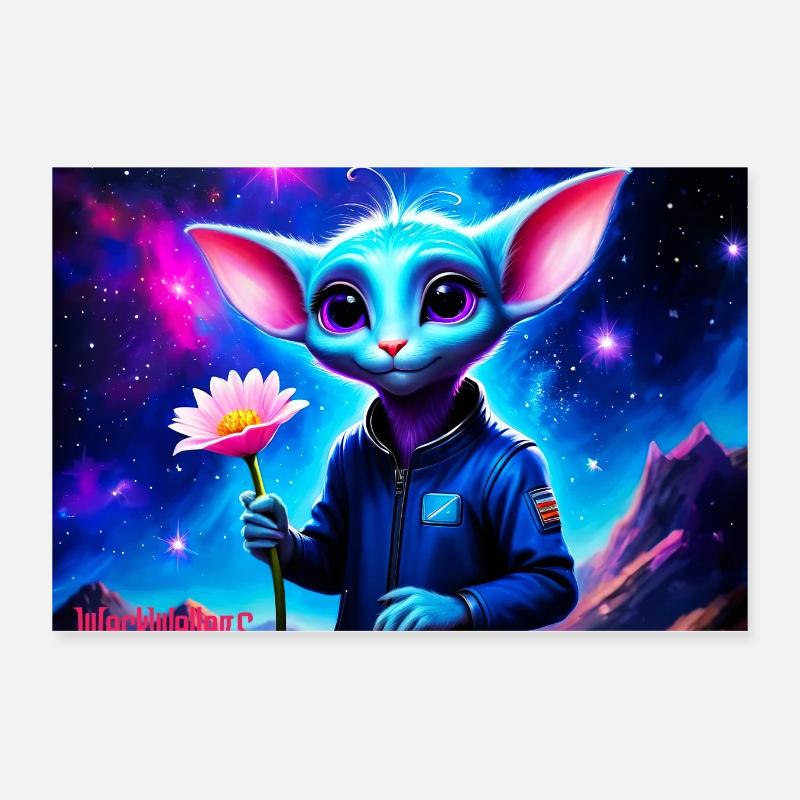 Wonky Maus Poster 30x20 cm