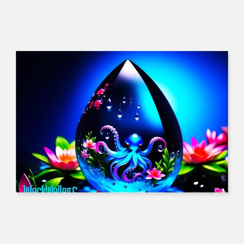 gouttes d’eau Poster 30 x 20 cm