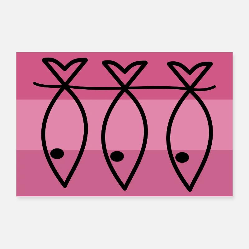 SARDINE. FISH. APRIL FOOL. EASTER. SEA Poster 12" x 8" (30x20 cm)