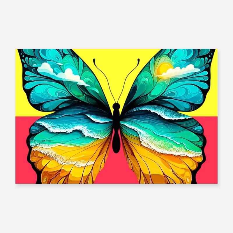 papillon Poster 30 x 20 cm