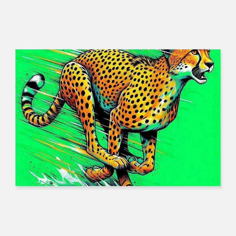 Gepard Poster 30x20 cm
