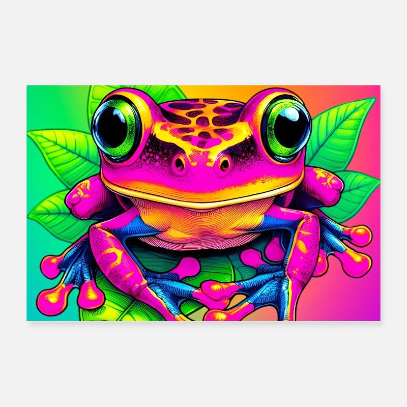 frog Poster 12" x 8" (30x20 cm)